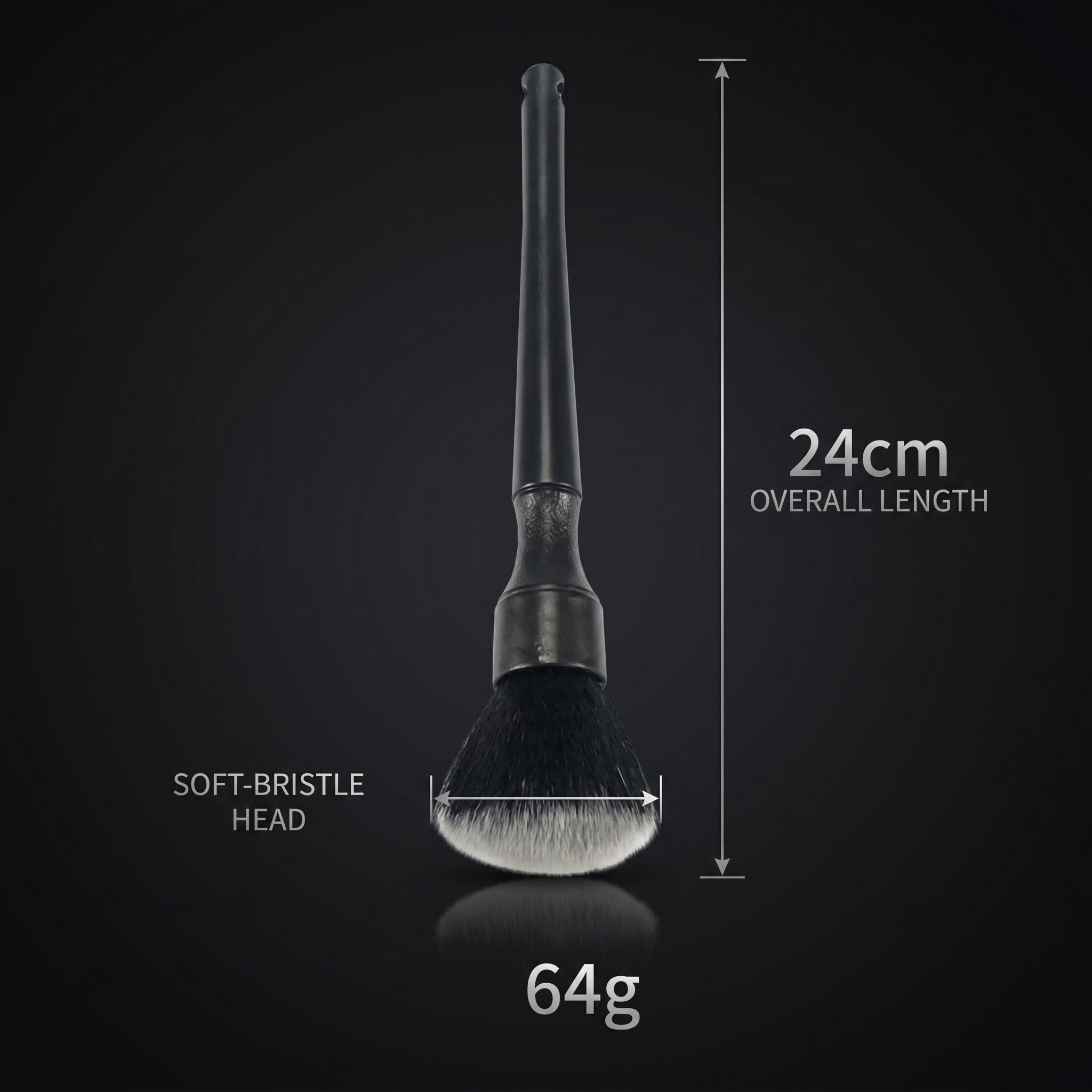 Rovel Interior Detailing Brush dimensions